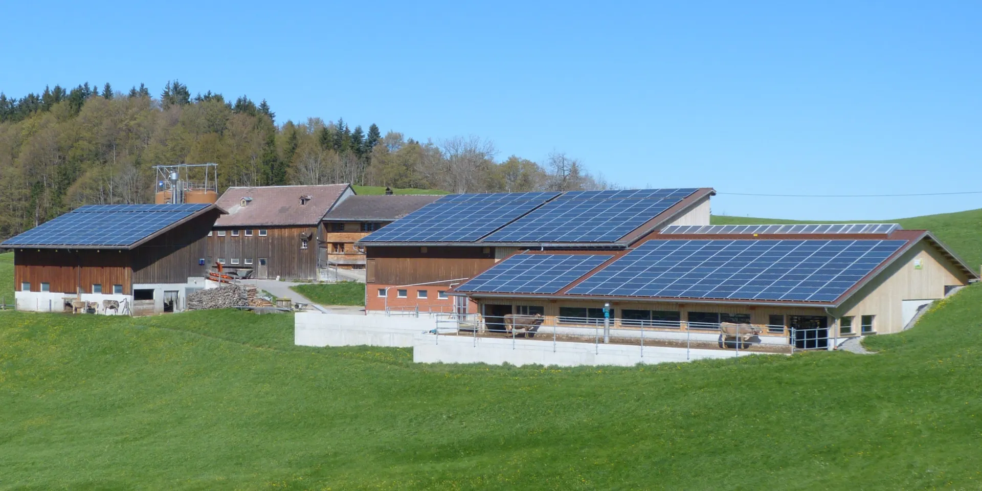 Solaranlage auf einem Dach in Deutschschweiz